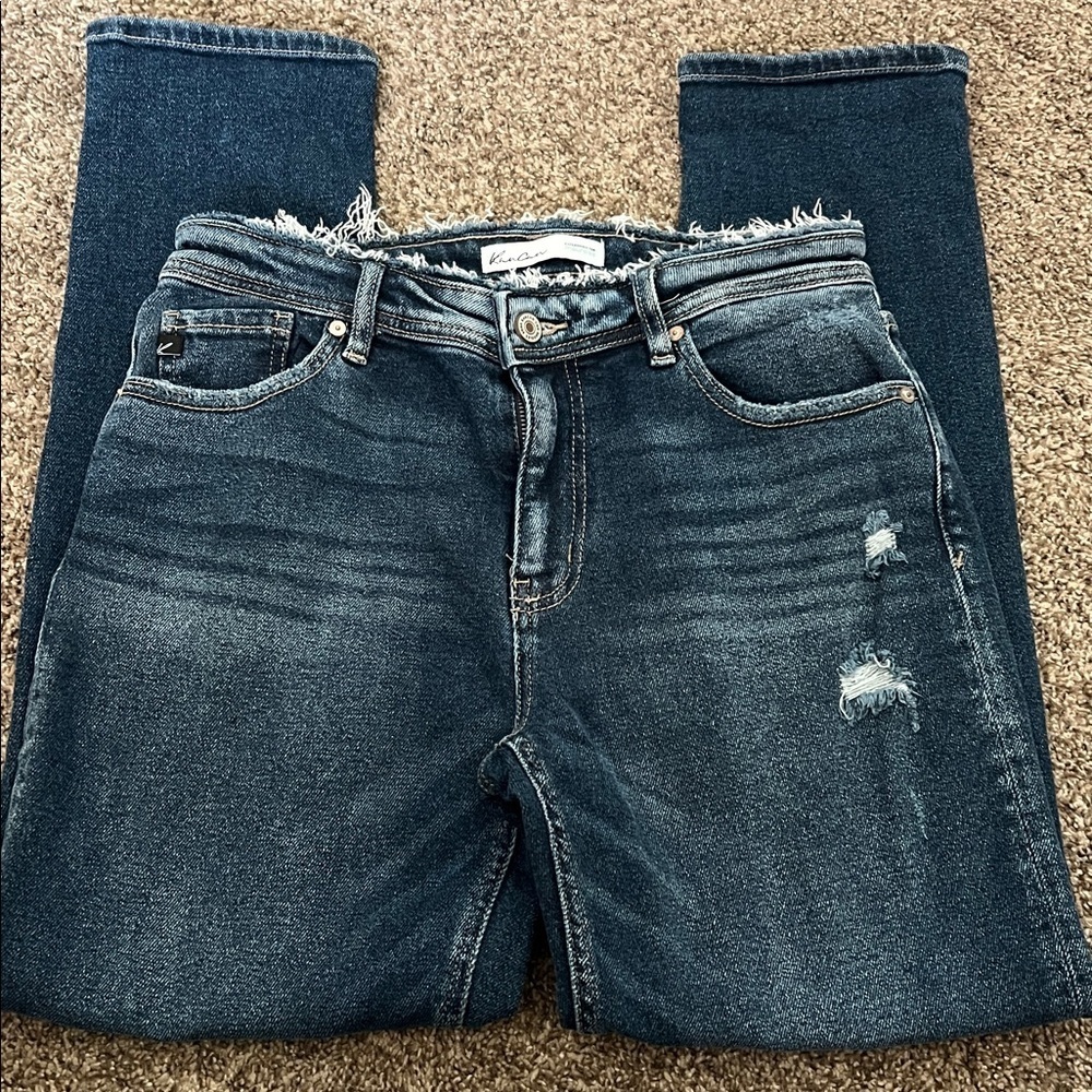 KanCan High Rise Rolled Hem Boyfriend jeans - Picture 2 of 5